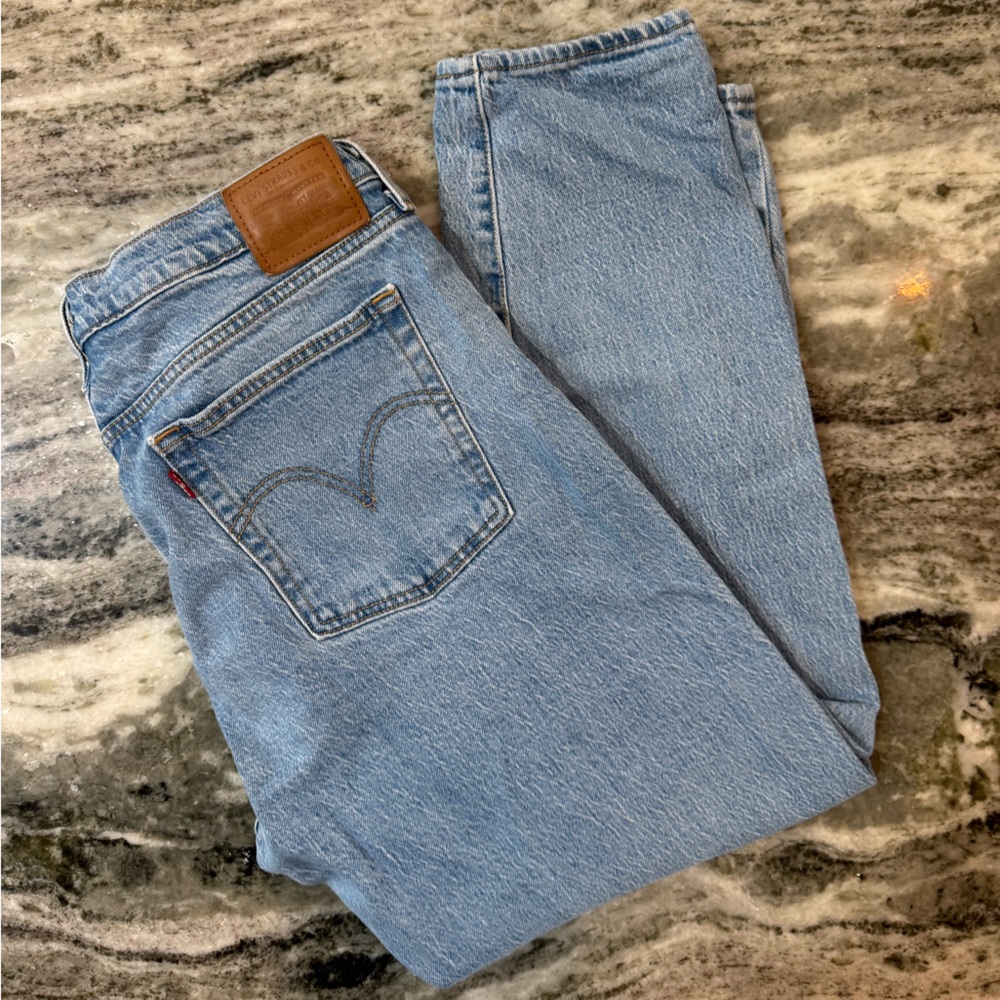 Levi's Pale Blue Straight Leg Jeans